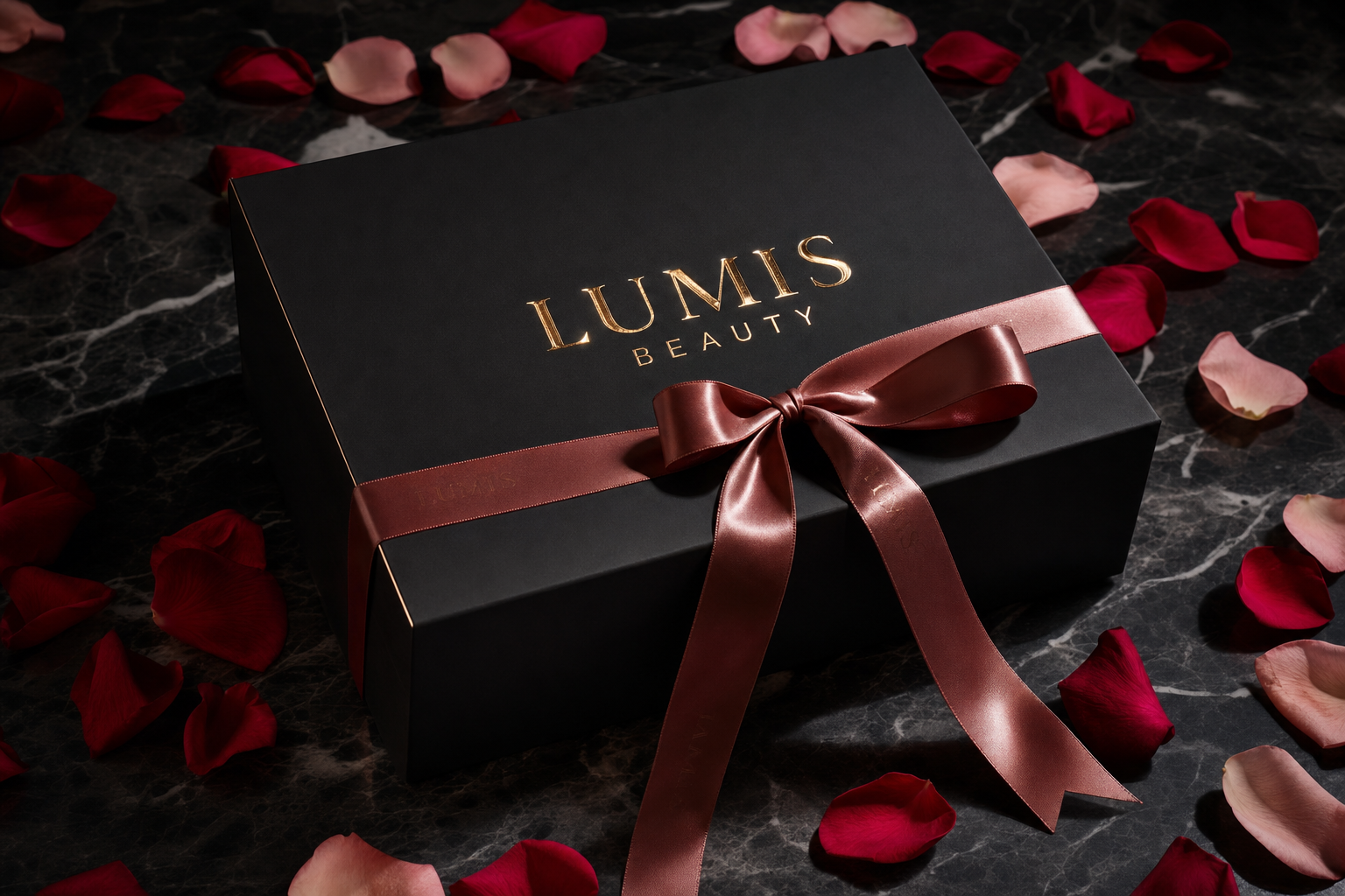 Lumis Beauty Starter Kit bundle with assorted skincare products in sealed packaging, designed for beginners.